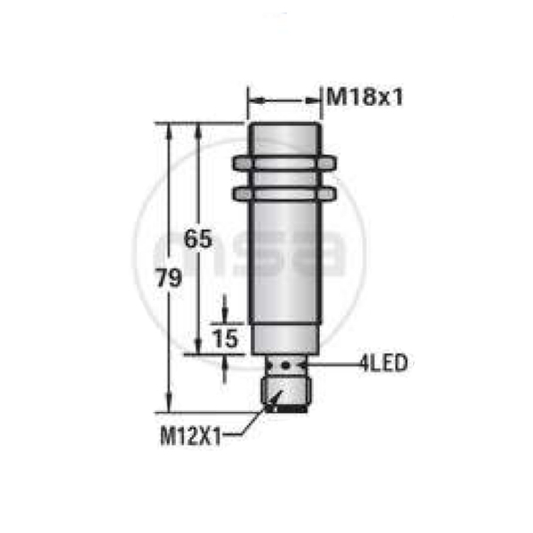 SICF1-M1808P-SEU4 габариты